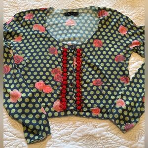 Simona Barbieri knit top , exquisite detail.